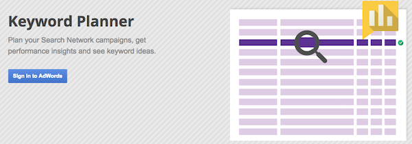 Google Keyword Planner