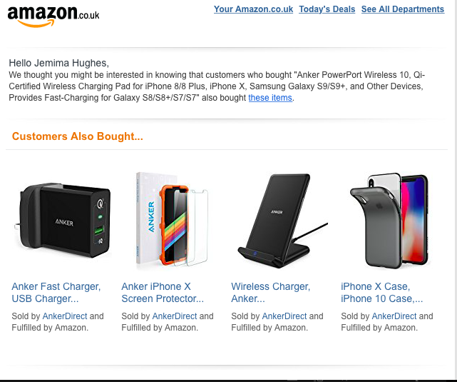Amazon Post-Purchase Email